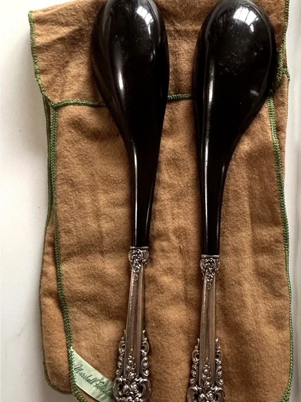 Vintage Royal Danish International Sterling Silver Salad Serving Set